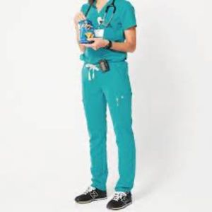 Figs Teal Yola Size: Small